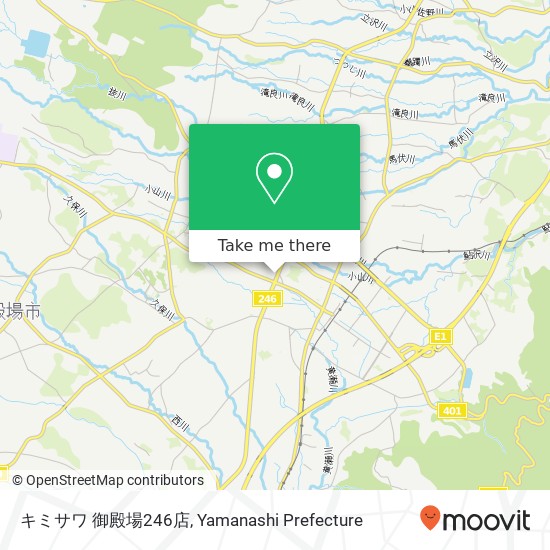 キミサワ 御殿場246店 map