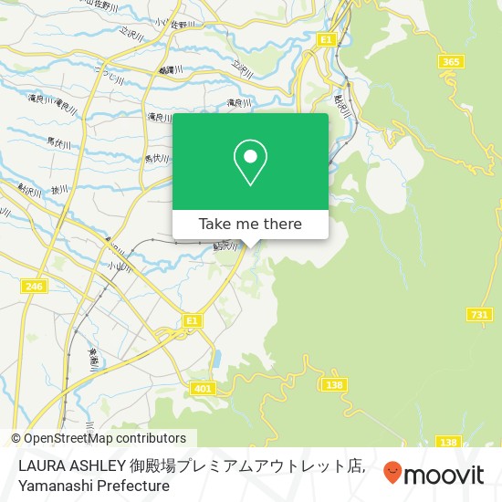 LAURA ASHLEY 御殿場プレミアムアウトレット店 map