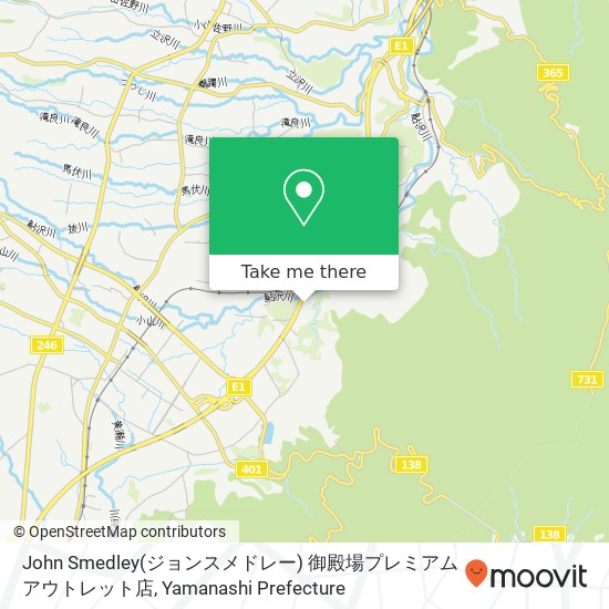 John Smedley(ジョンスメドレー) 御殿場プレミアムアウトレット店 map