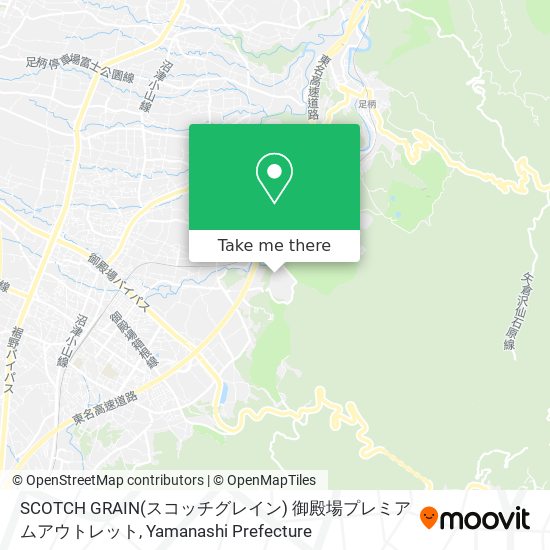 SCOTCH GRAIN(スコッチグレイン) 御殿場プレミアムアウトレット map