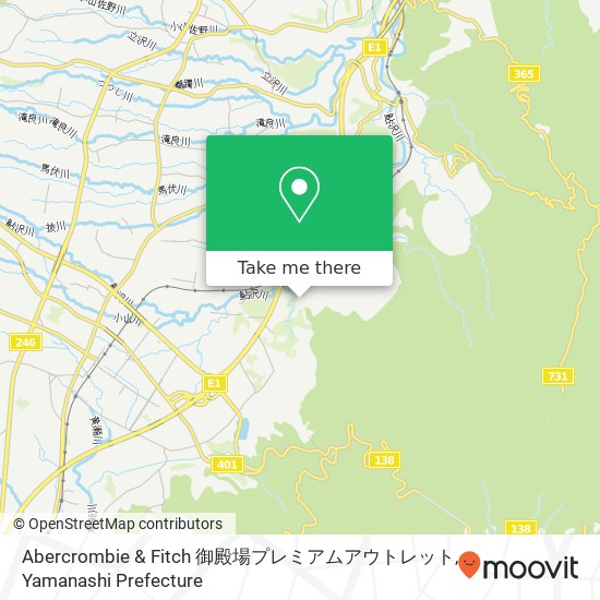 Abercrombie & Fitch 御殿場プレミアムアウトレット map