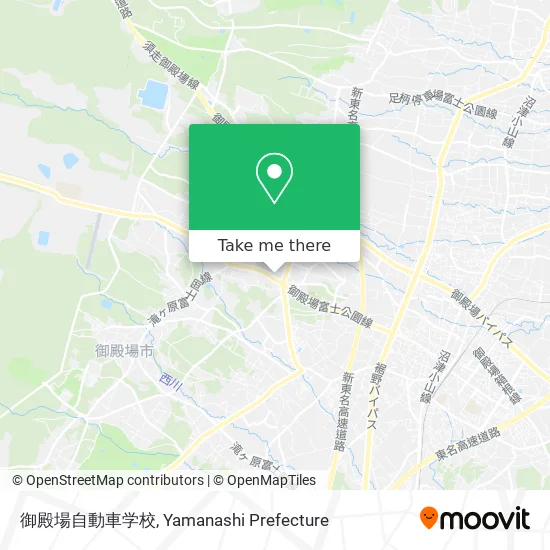 御殿場自動車学校 map
