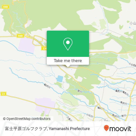 富士平原ゴルフクラブ map
