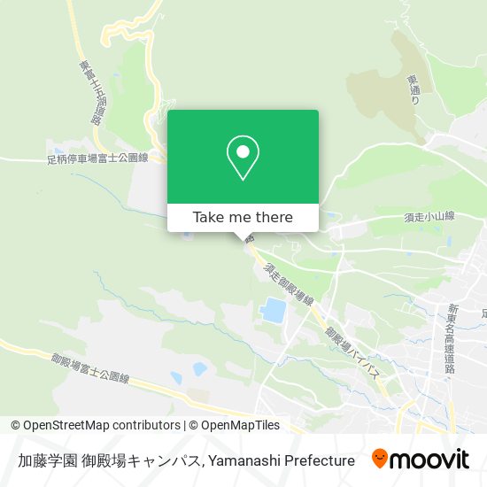 加藤学園 御殿場キャンパス map