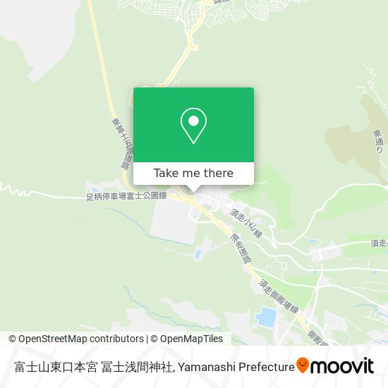 富士山東口本宮 冨士浅間神社 map