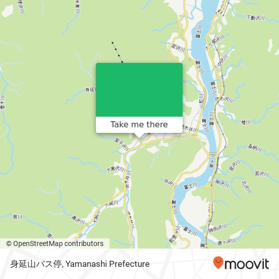 身延山バス停 map