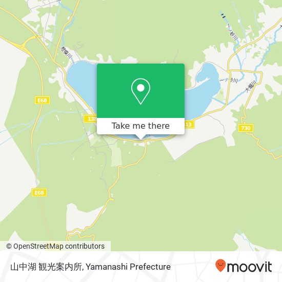 山中湖 観光案内所 map