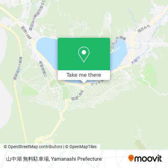 山中湖 無料駐車場 map