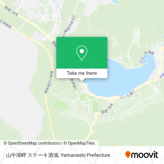 Yamanakako Lakeside Steak Tavern map