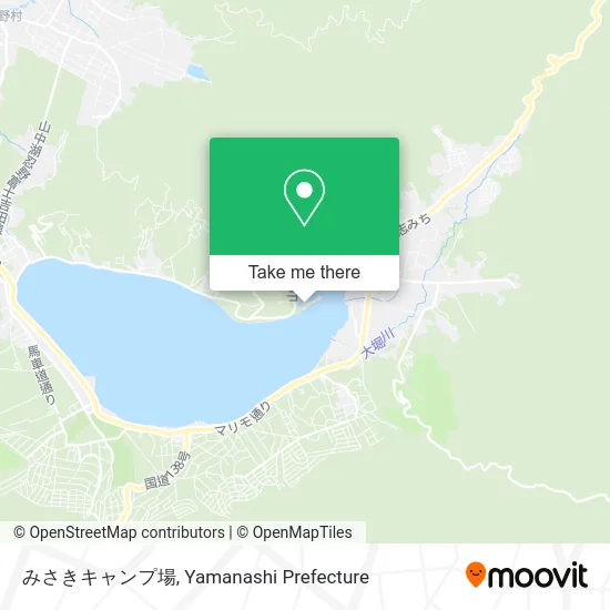 Misaki Campground map