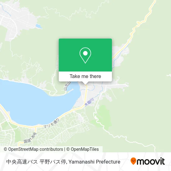 中央高速バス 平野バス停 map