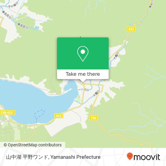 山中湖 平野ワンド map