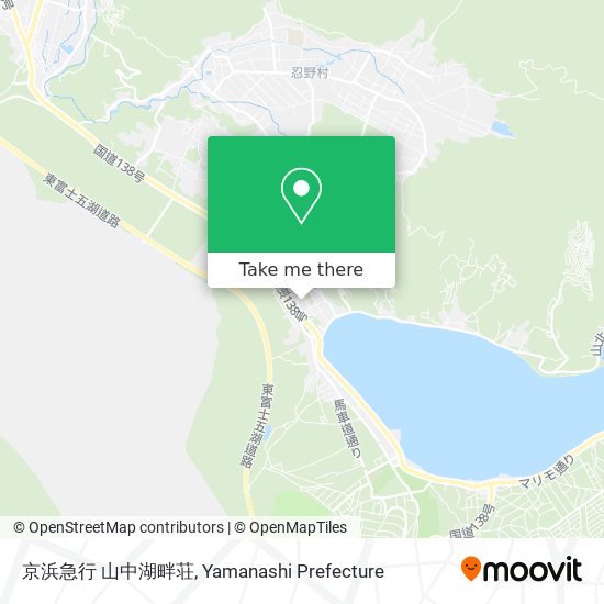 京浜急行 山中湖畔荘 map