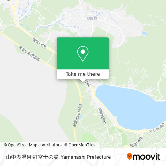 山中湖温泉 紅富士の湯 map