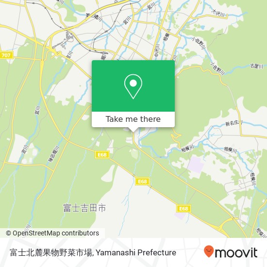 富士北麓果物野菜市場 map