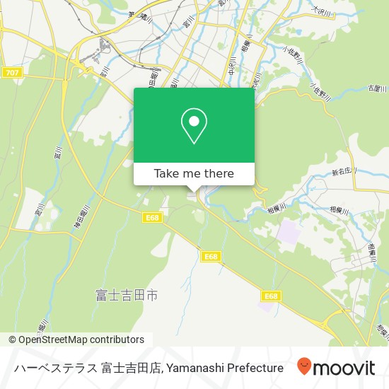 ハーベステラス 富士吉田店 map