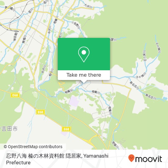 忍野八海 榛の木林資料館 隠居家 map
