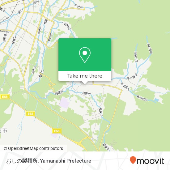 おしの製麺所 map