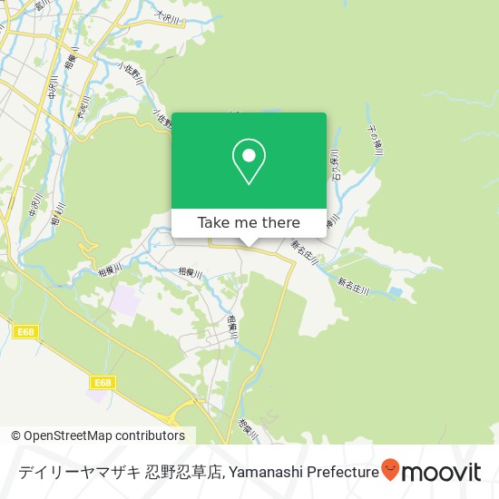 デイリーヤマザキ 忍野忍草店 map