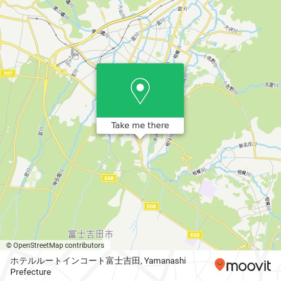 ホテルルートインコート富士吉田 map