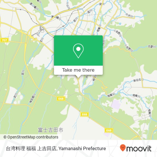 台湾料理 福福 上吉田店 map