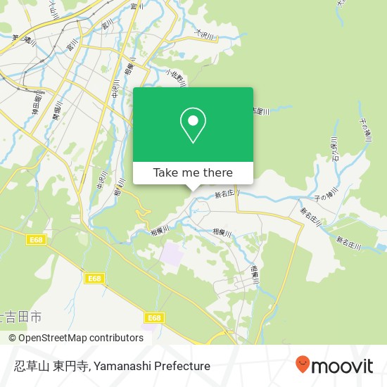 忍草山 東円寺 map