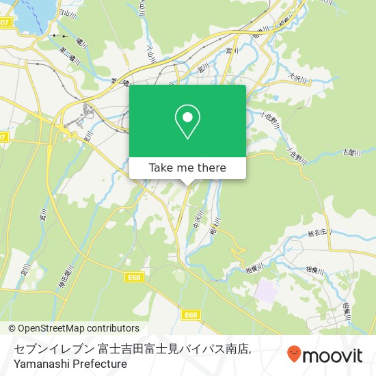 セブンイレブン 富士吉田富士見バイパス南店 map