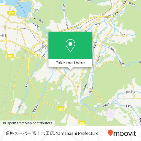 業務スーパー 富士吉田店 map