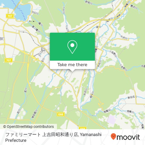 ファミリーマート 上吉田昭和通り店 map