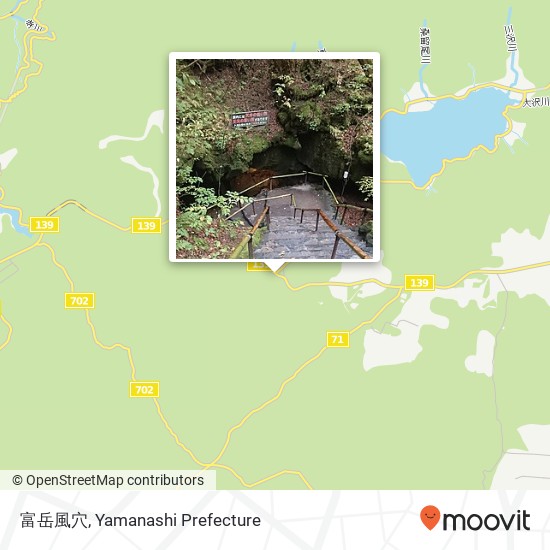 富岳風穴 map