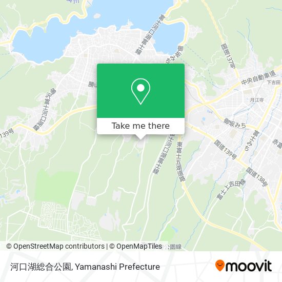 河口湖総合公園 map