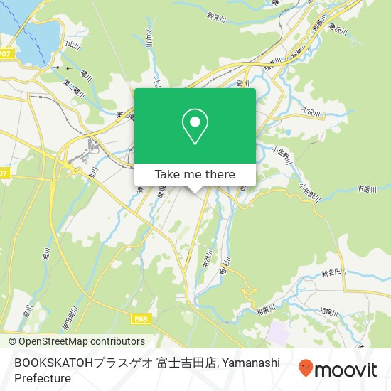 BOOKSKATOHプラスゲオ 富士吉田店 map