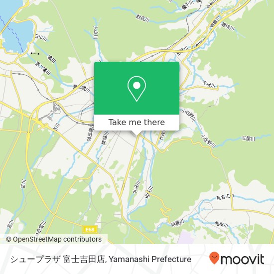 シュープラザ 富士吉田店 map