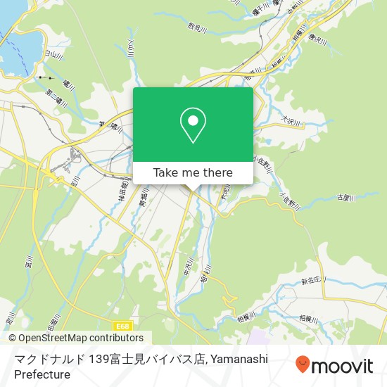 マクドナルド 139富士見バイバス店 map