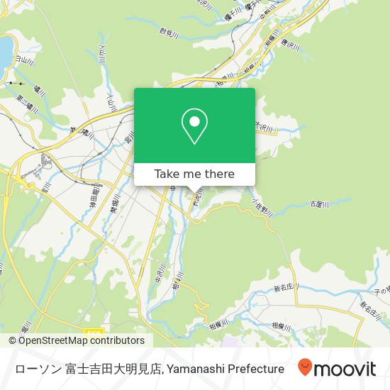 ローソン 富士吉田大明見店 map