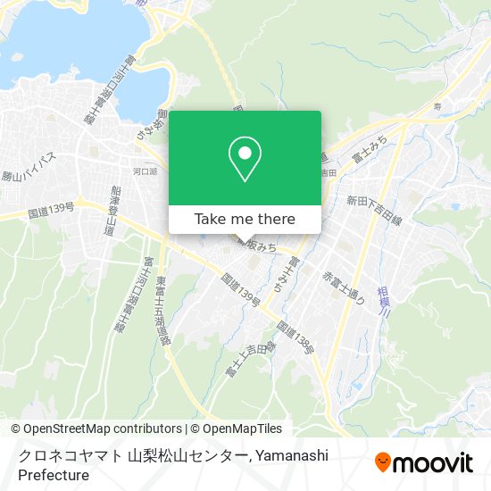 クロネコヤマト 山梨松山センター map