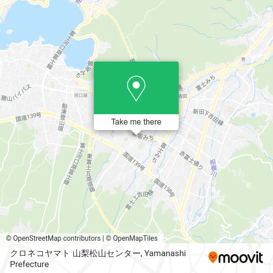 クロネコヤマト 山梨松山センター map