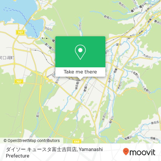 ダイソー キュースタ富士吉田店 map