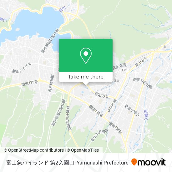 富士急ハイランド 第2入園口 map
