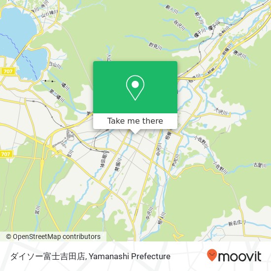 ダイソー富士吉田店 map