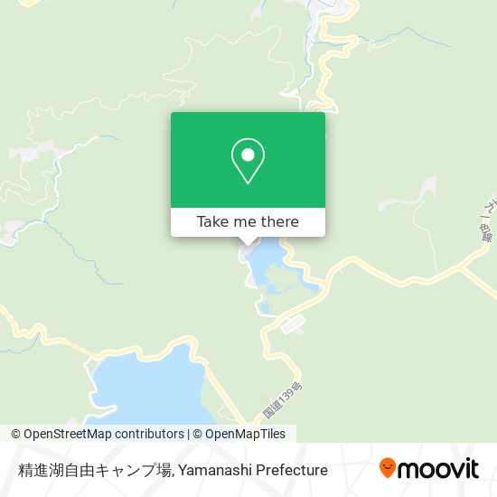 精進湖自由キャンプ場 map