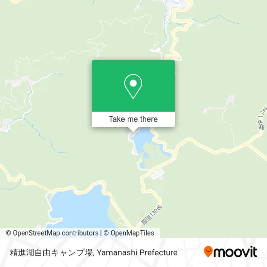 Shojiko Free Campground map