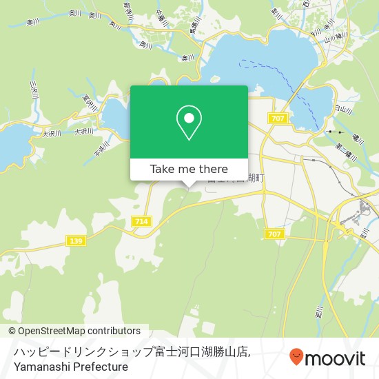 ハッピードリンクショップ富士河口湖勝山店 map