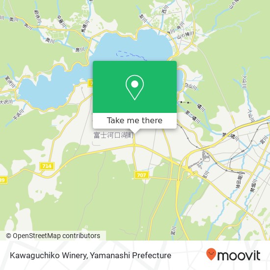 Kawaguchiko Winery map