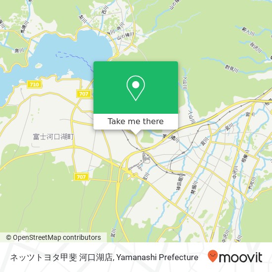 ネッツトヨタ甲斐 河口湖店 map