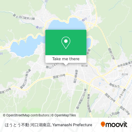 ほうとう不動 河口湖南店 map