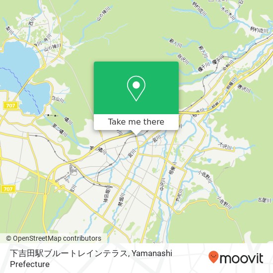 下吉田駅ブルートレインテラス map