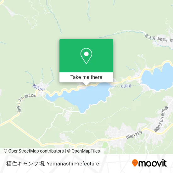 Fukuzumi Campground map