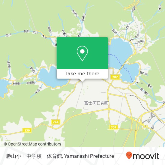 勝山小・中学校　体育館 map