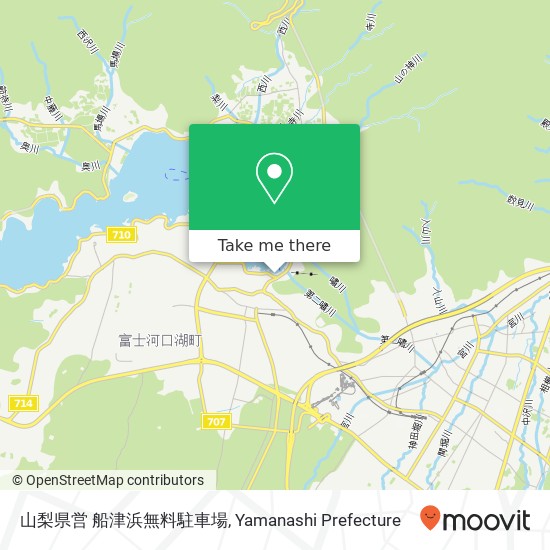 山梨県営 船津浜無料駐車場 map